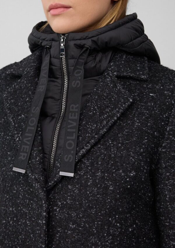 Wollmantel mit herausnehmbarem Einsatz