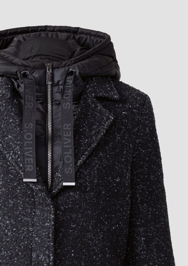 Wollmantel mit herausnehmbarem Einsatz