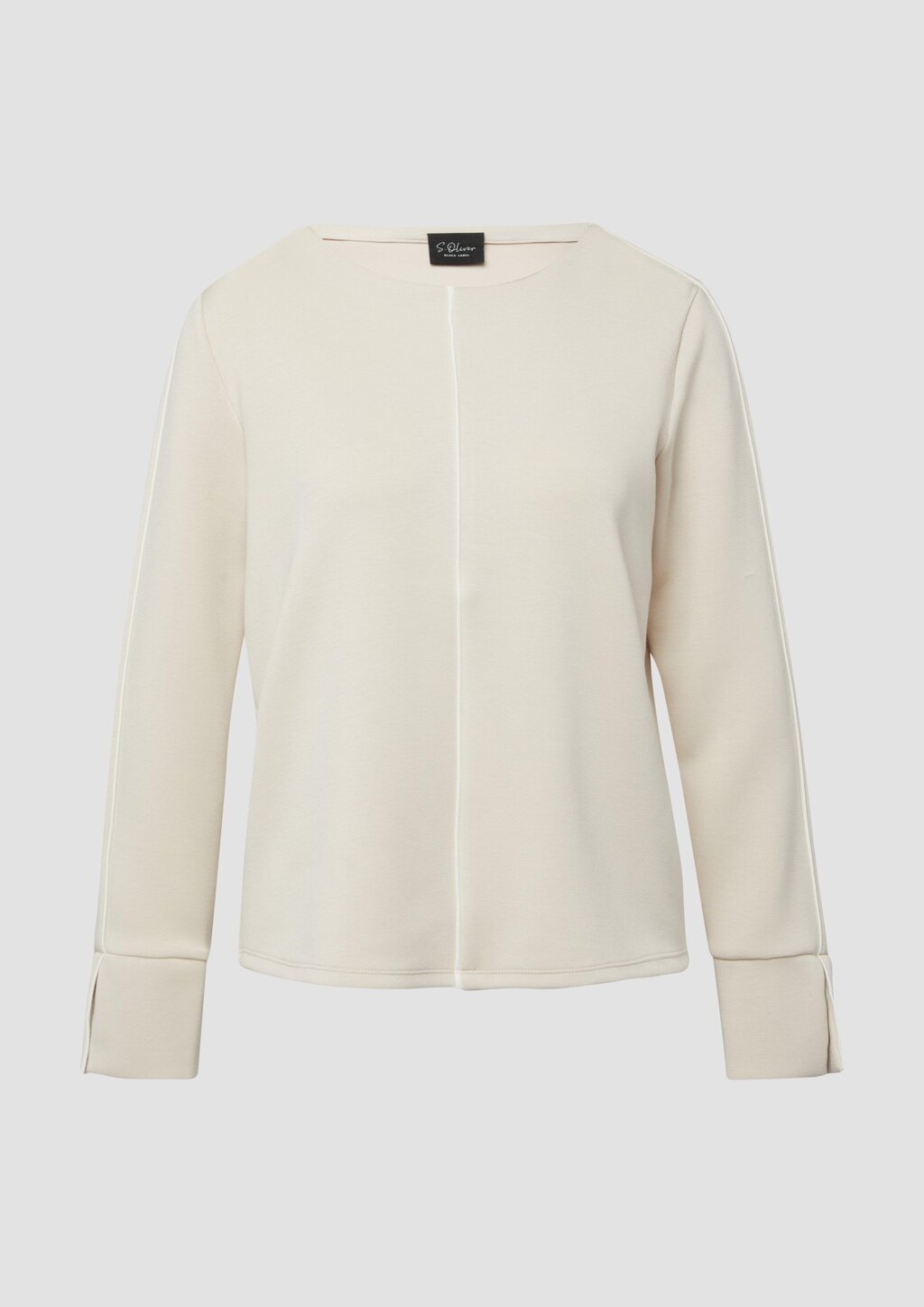 Scuba-Sweatshirt mit Kontraststreifen