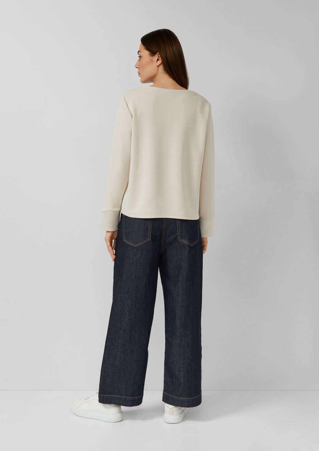 Scuba-Sweatshirt mit Kontraststreifen