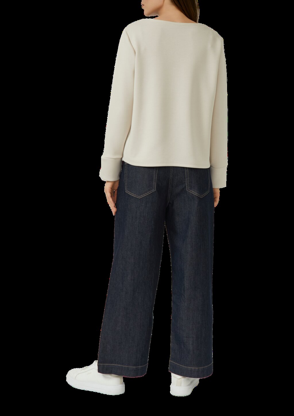 Scuba-Sweatshirt mit Kontraststreifen