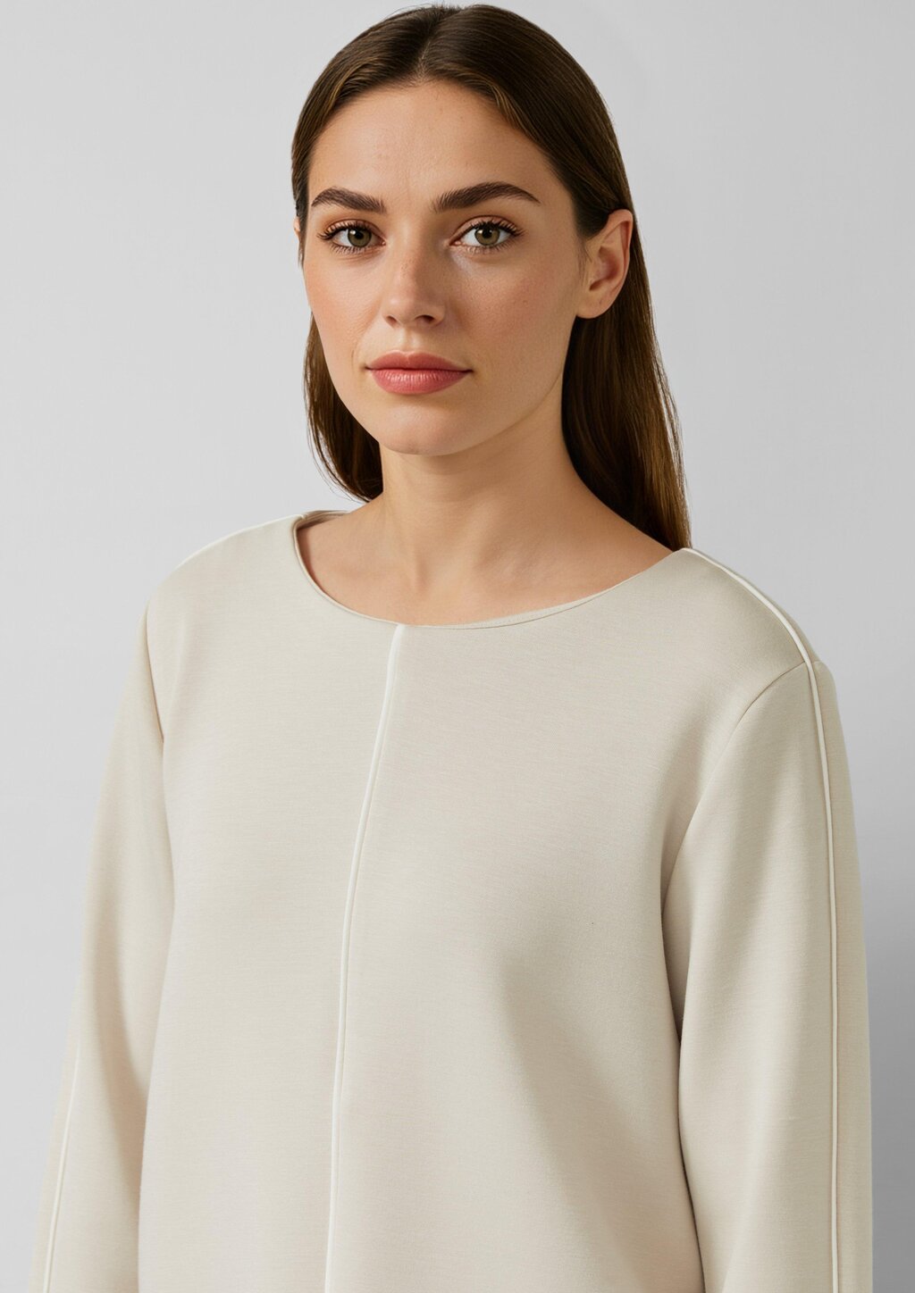 Scuba-Sweatshirt mit Kontraststreifen