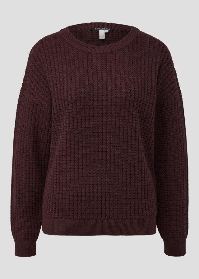 Strukturierter Pullover