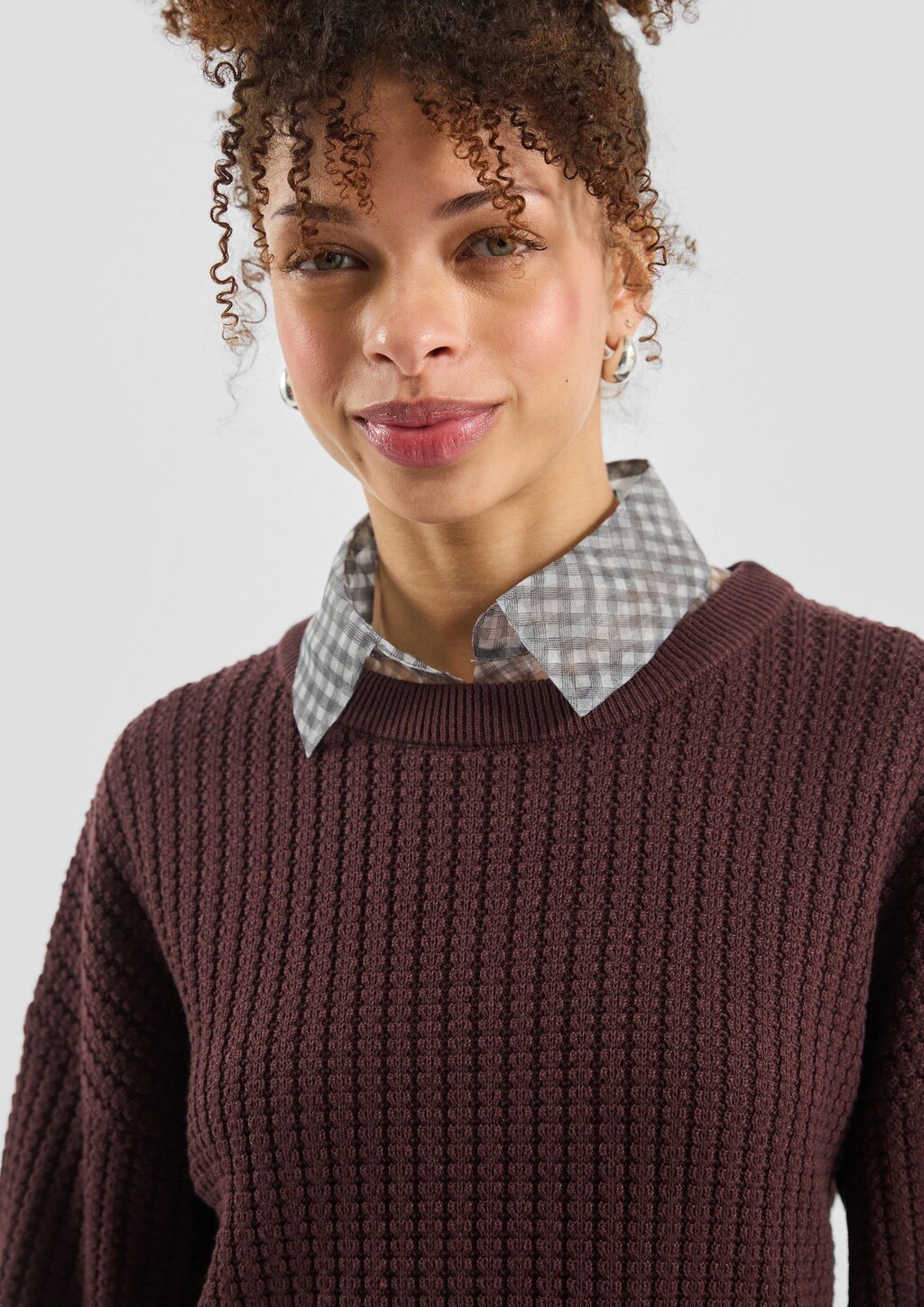 Strukturierter Pullover