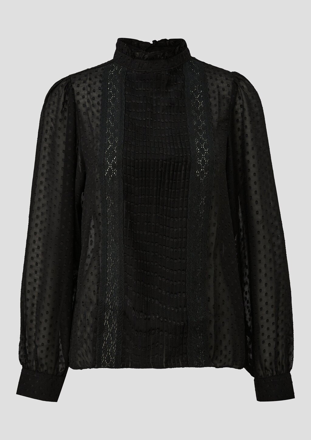 Transparente Chiffonbluse