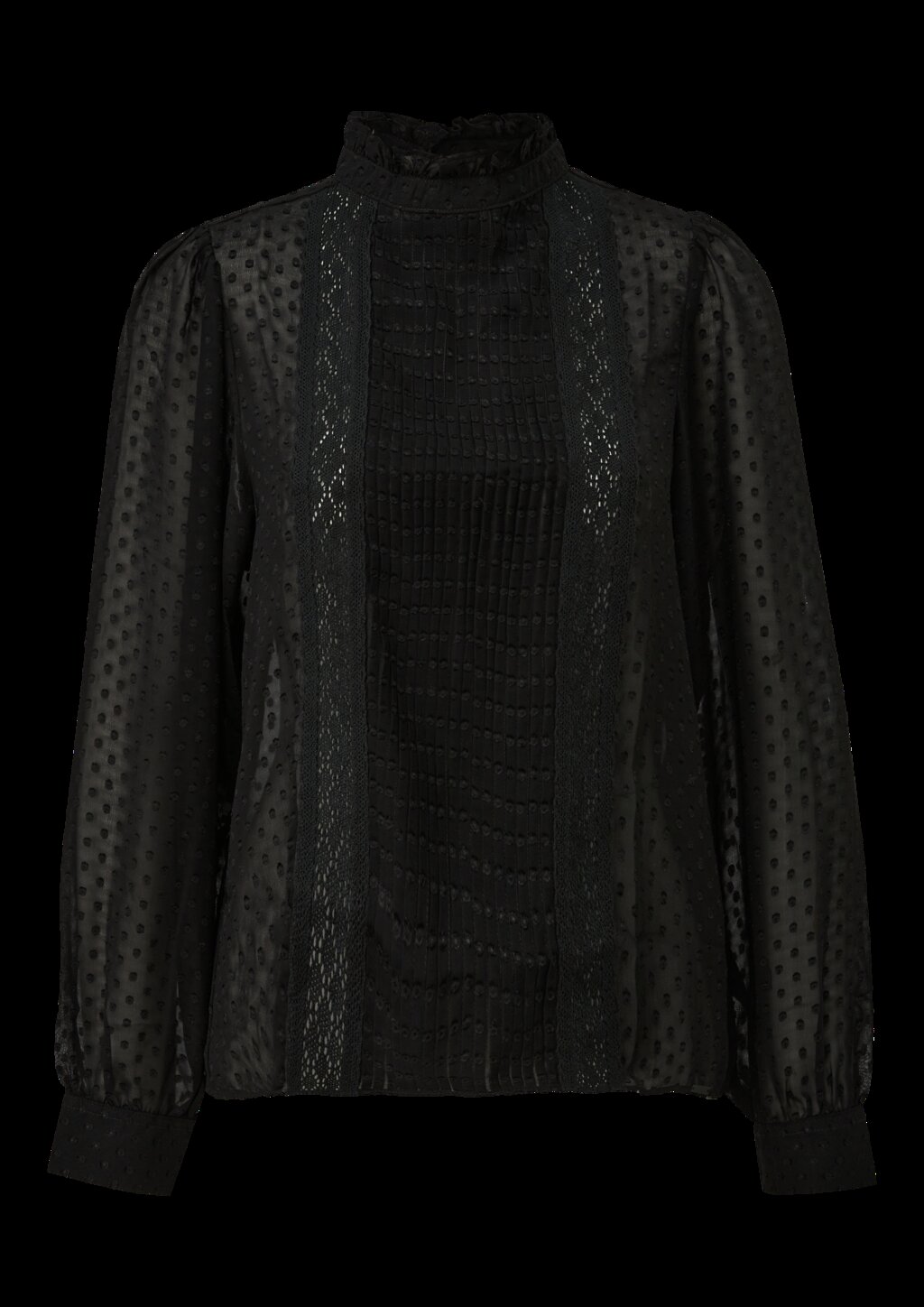 Transparente Chiffonbluse