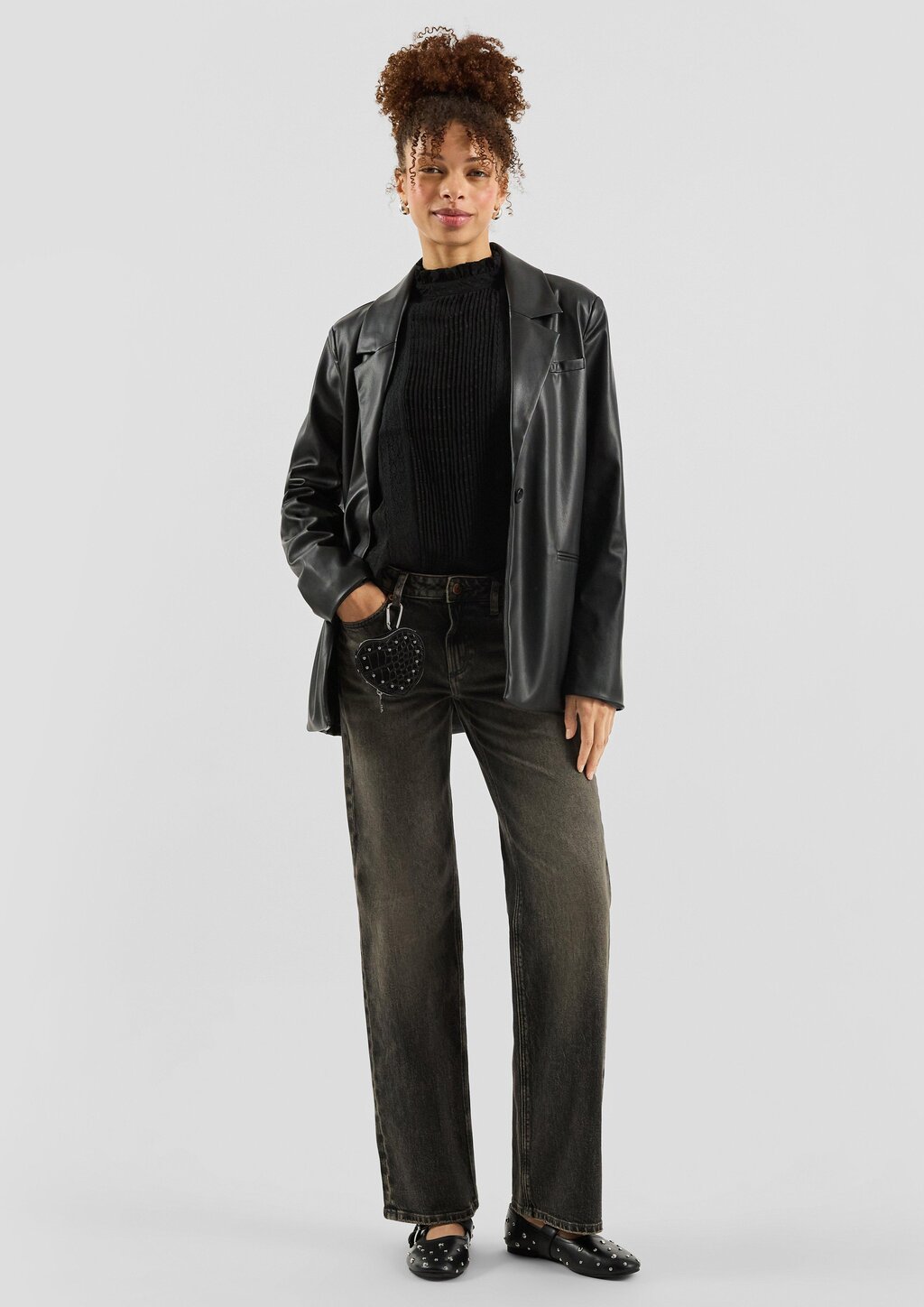 Transparente Chiffonbluse