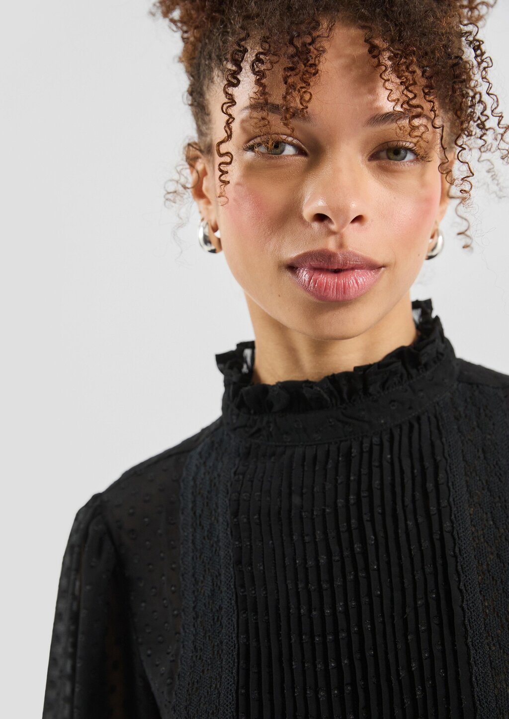 Transparente Chiffonbluse