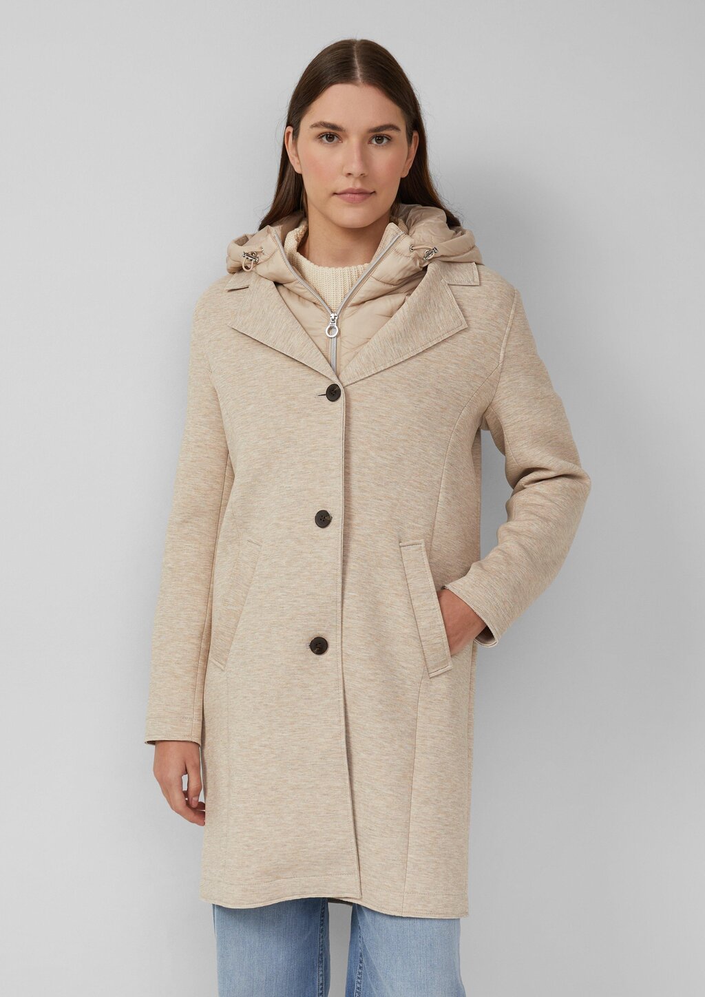 Scuba-Mantel mit herausnehmbarem Steppeinsatz