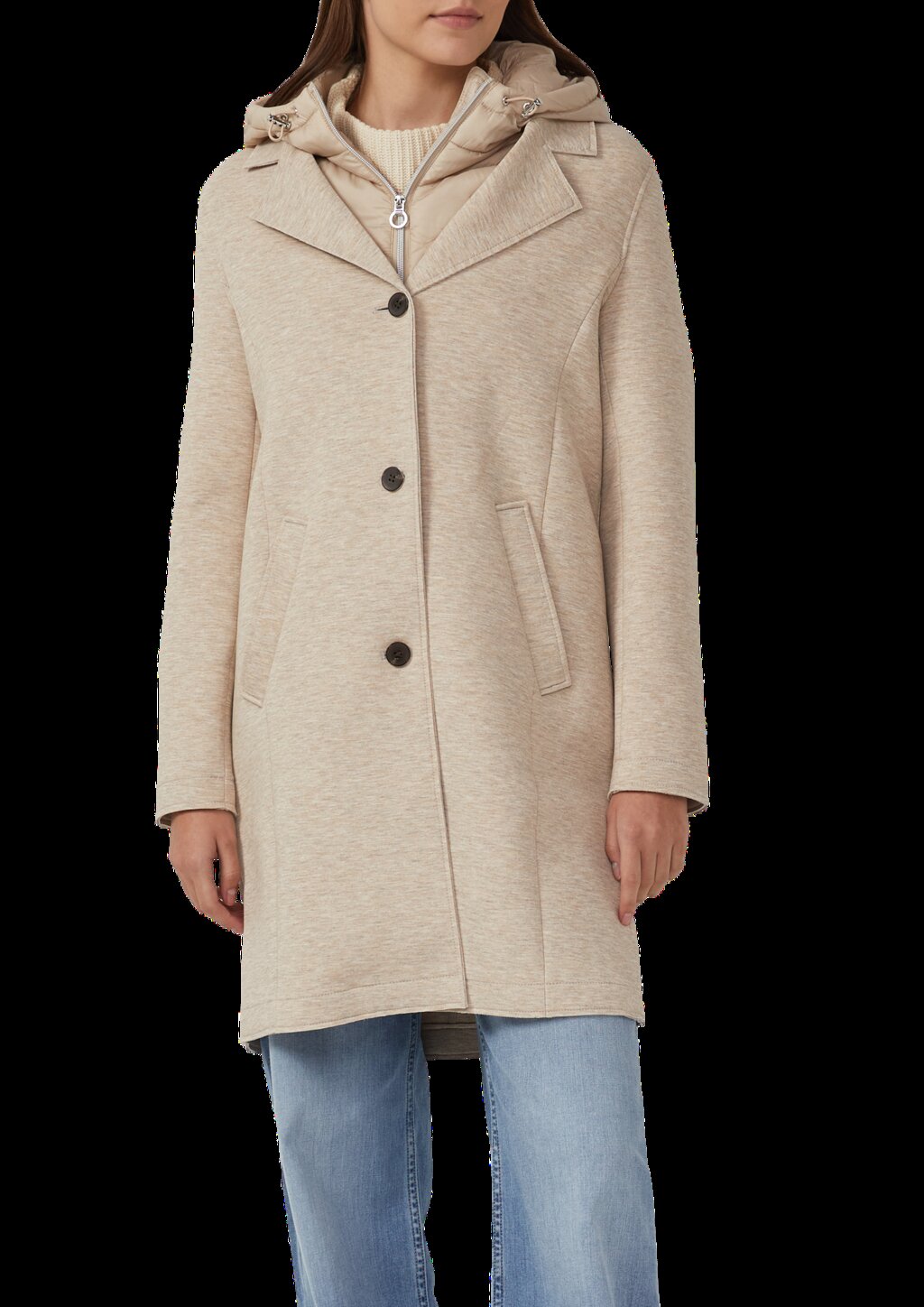 Scuba-Mantel mit herausnehmbarem Steppeinsatz