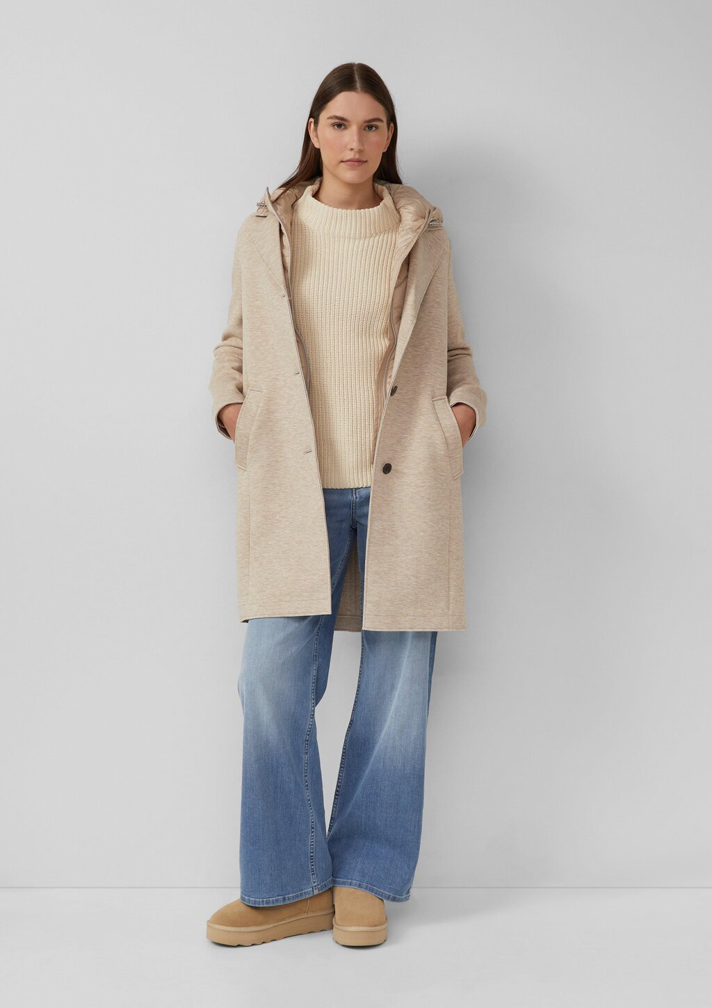 Scuba-Mantel mit herausnehmbarem Steppeinsatz