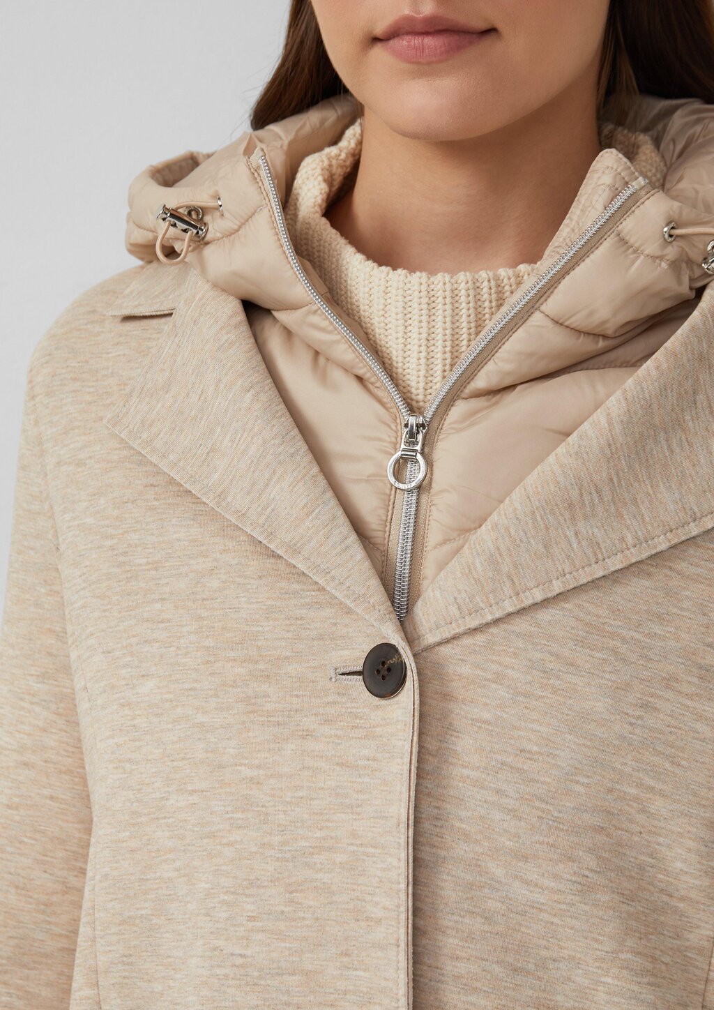 Scuba-Mantel mit herausnehmbarem Steppeinsatz