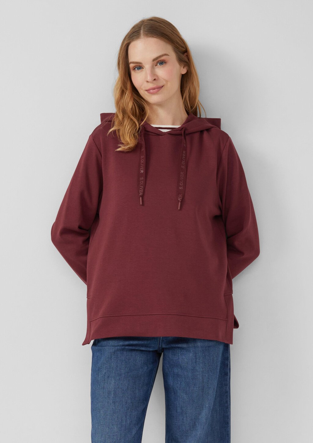 Sweatshirt im Relaxed Fit mit Seitenschlitz