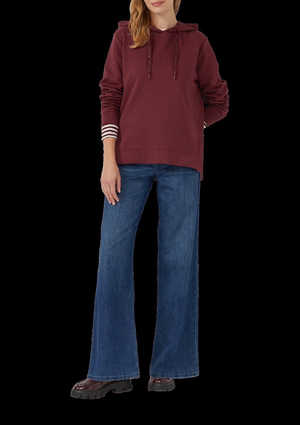 Sweatshirt im Relaxed Fit mit Seitenschlitz