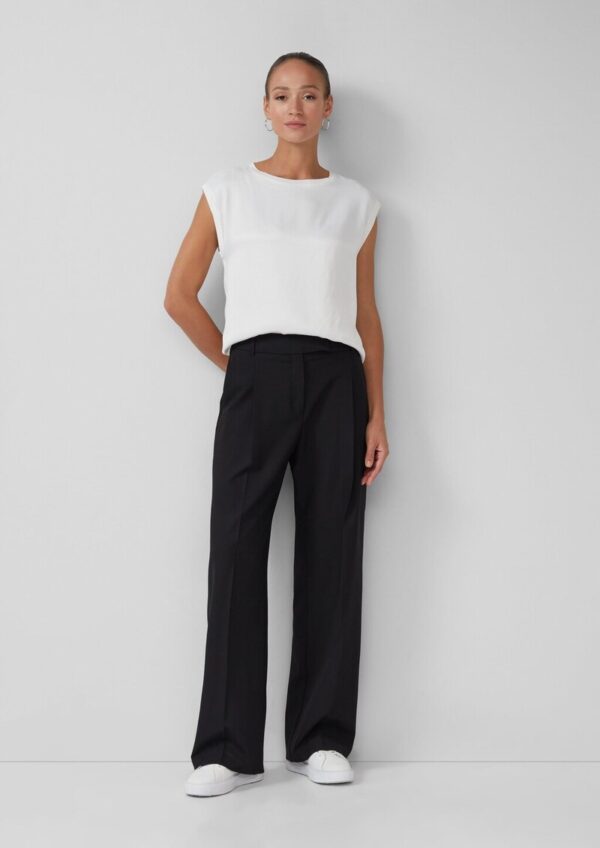 Wide Leg-Hose mit extra hohem Bund