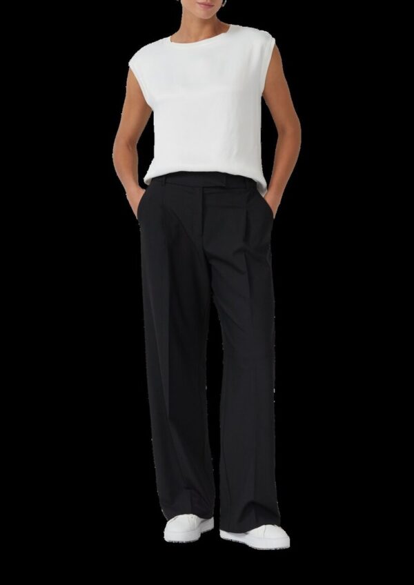 Wide Leg-Hose mit extra hohem Bund