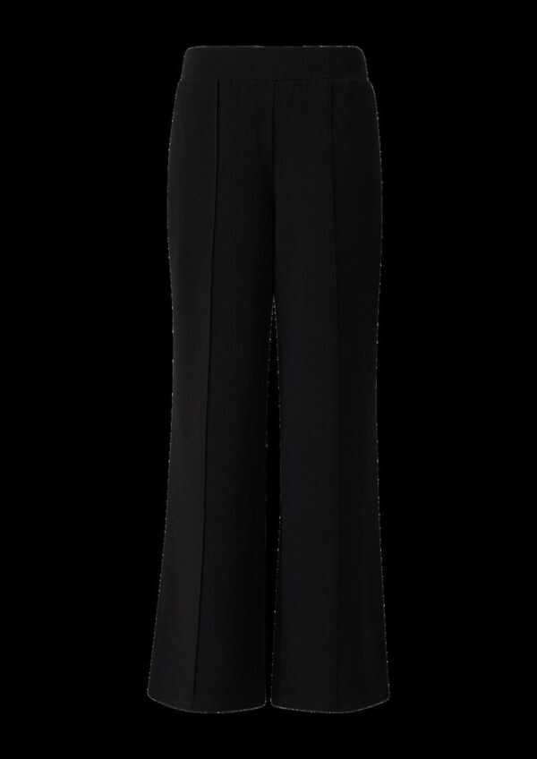 Wide-Leg-Hose mit Eingrifftaschen und Elastikbund