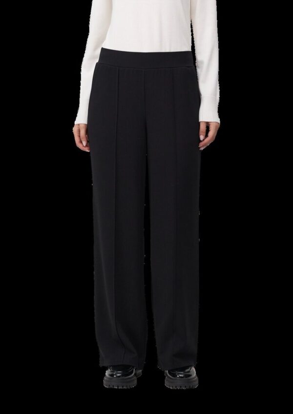 Wide-Leg-Hose mit Eingrifftaschen und Elastikbund