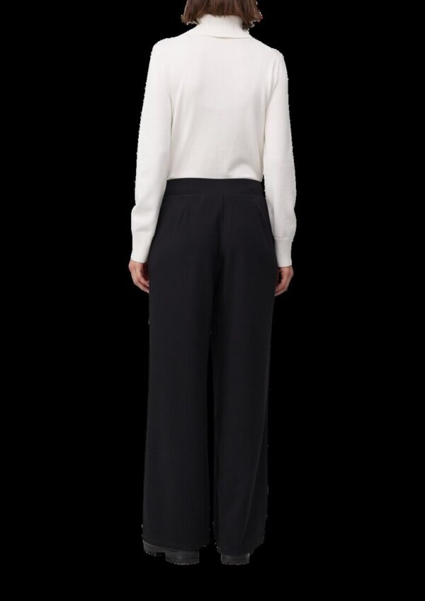 Wide-Leg-Hose mit Eingrifftaschen und Elastikbund