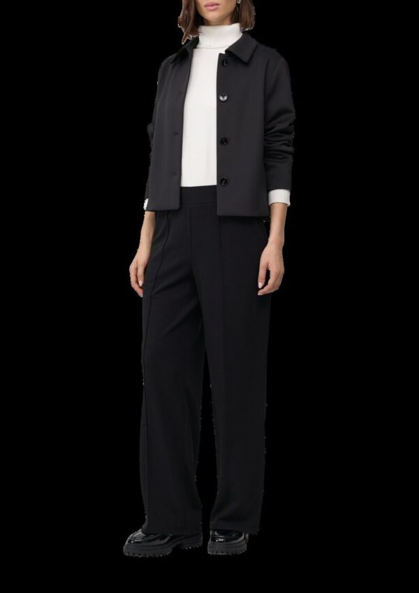 Wide-Leg-Hose mit Eingrifftaschen und Elastikbund