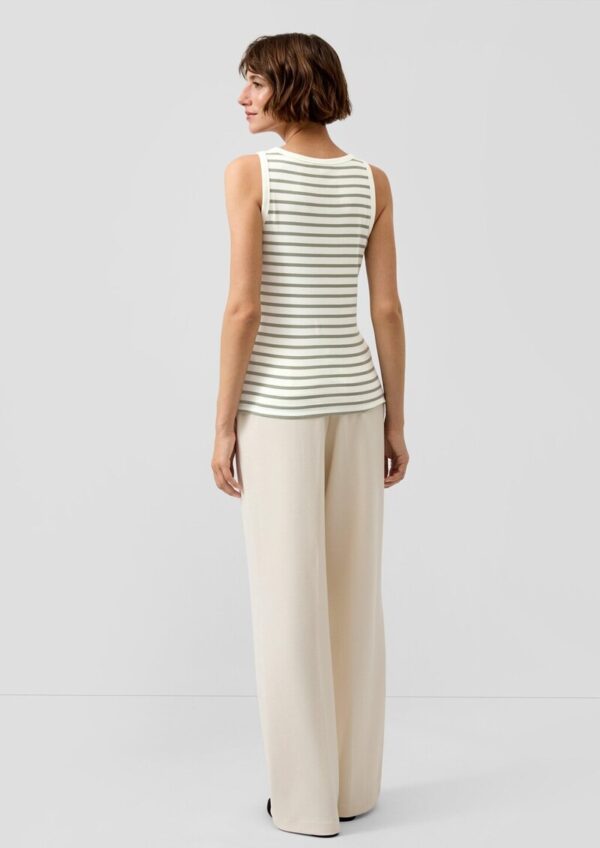 Geripptes Tanktop im Slim Fit