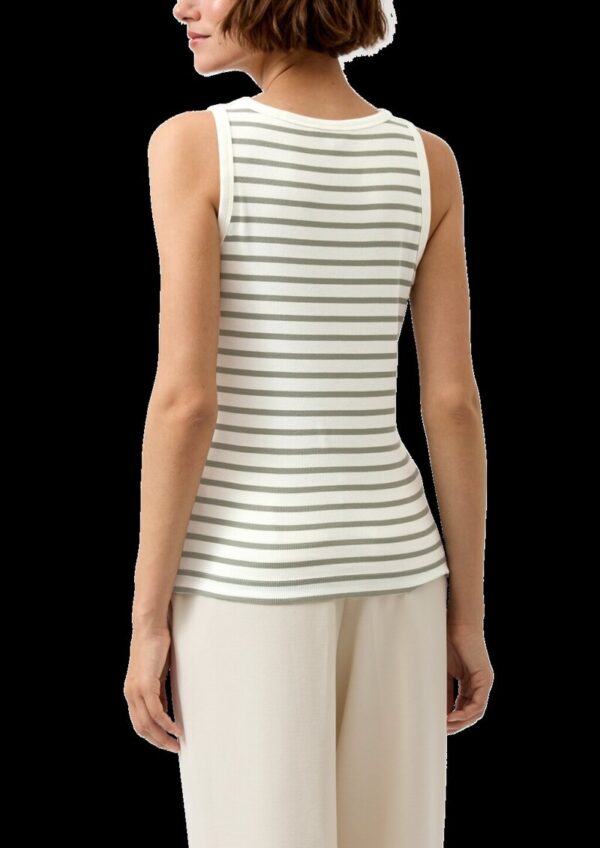 Geripptes Tanktop im Slim Fit