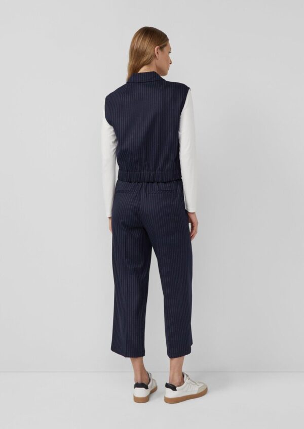 Verkürzte Weste im Relaxed Fit mit elastischem Saum