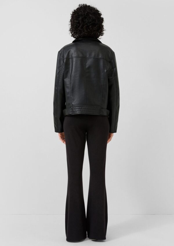 Bikerjacke in Lederoptik