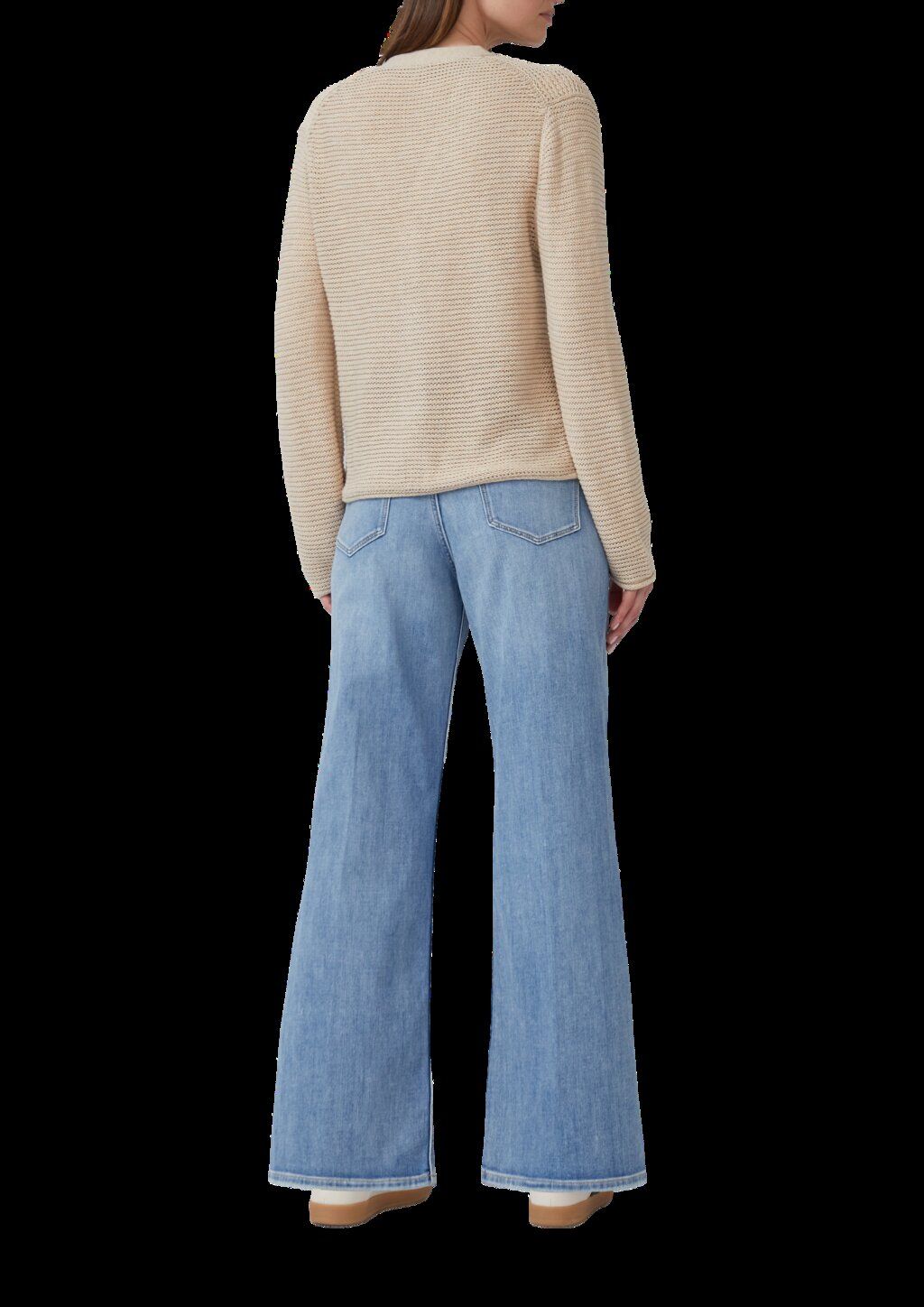 Strickjacke in Ripp-Optik mit Knopfleiste