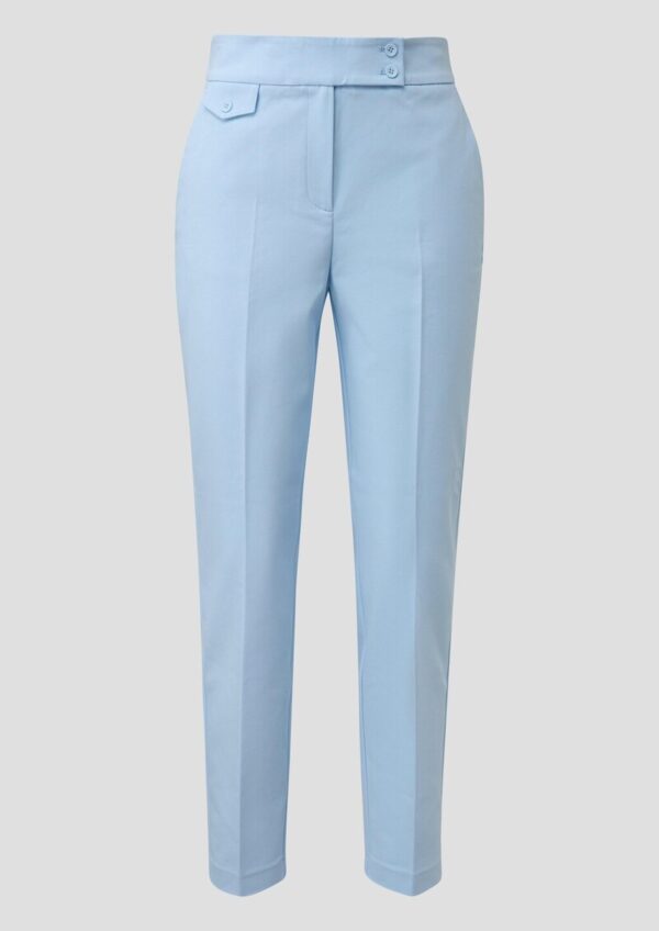 Slim-Fit-Hose aus Baumwollmix mit Elastikbund