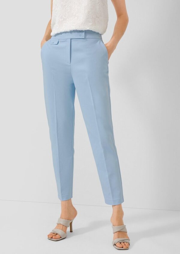 Slim-Fit-Hose aus Baumwollmix mit Elastikbund