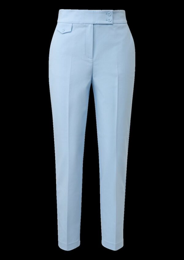 Slim-Fit-Hose aus Baumwollmix mit Elastikbund