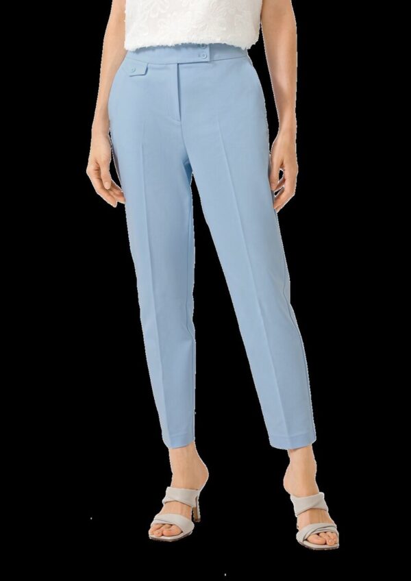 Slim-Fit-Hose aus Baumwollmix mit Elastikbund