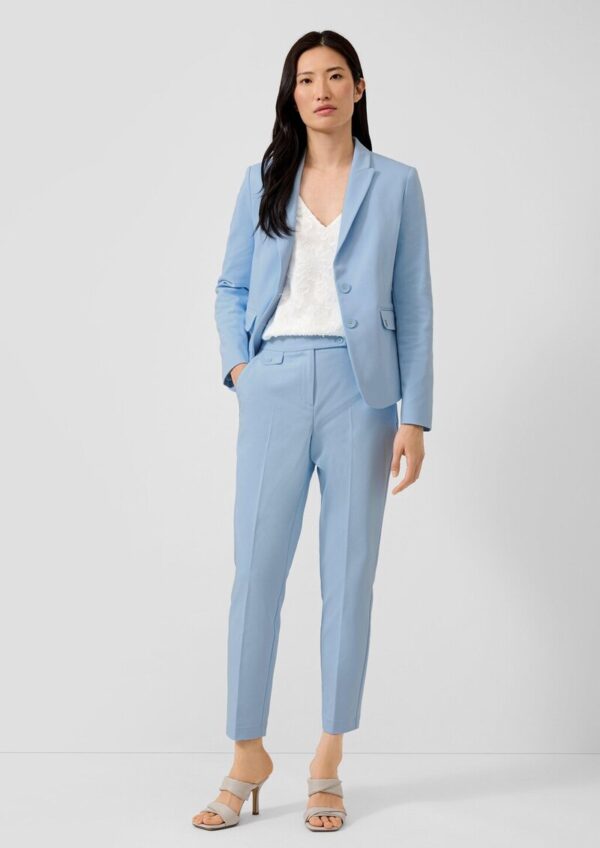 Slim-Fit-Hose aus Baumwollmix mit Elastikbund