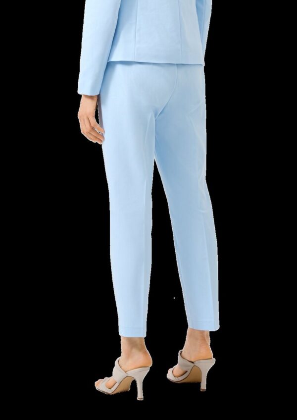 Slim-Fit-Hose aus Baumwollmix mit Elastikbund