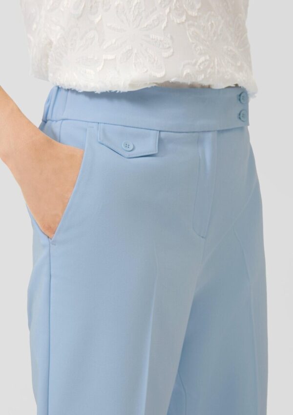 Slim-Fit-Hose aus Baumwollmix mit Elastikbund