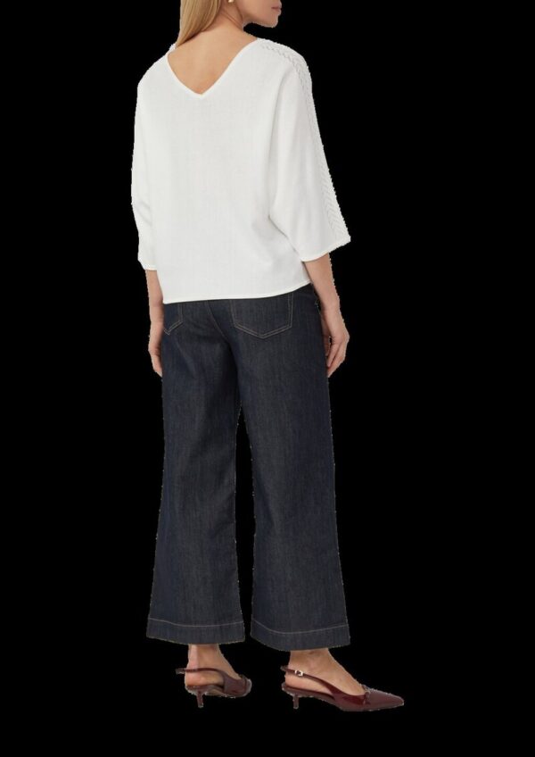 Feinstrickpullover im Relaxed Fit mit Ajourdetails