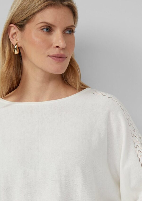 Feinstrickpullover im Relaxed Fit mit Ajourdetails