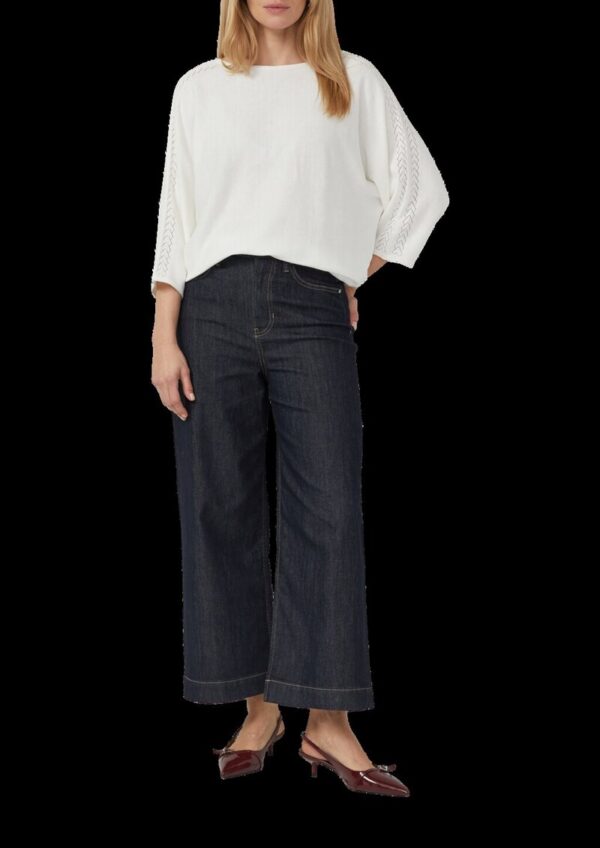 Feinstrickpullover im Relaxed Fit mit Ajourdetails