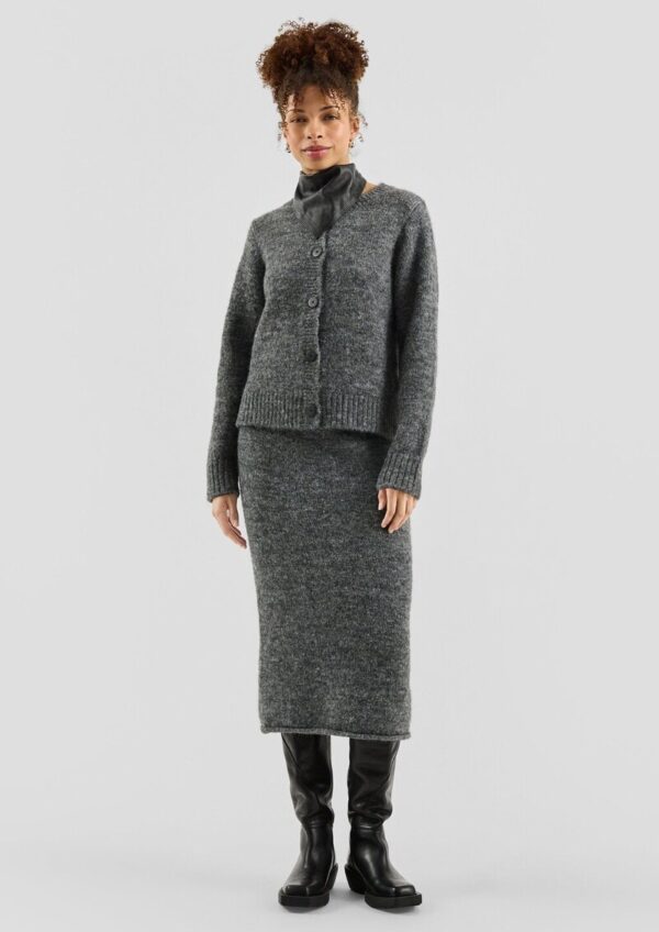 Flauschige Strickjacke