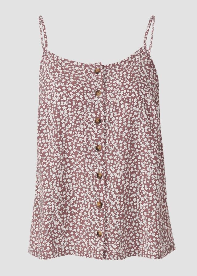 Viskosetop mit Knopfleiste