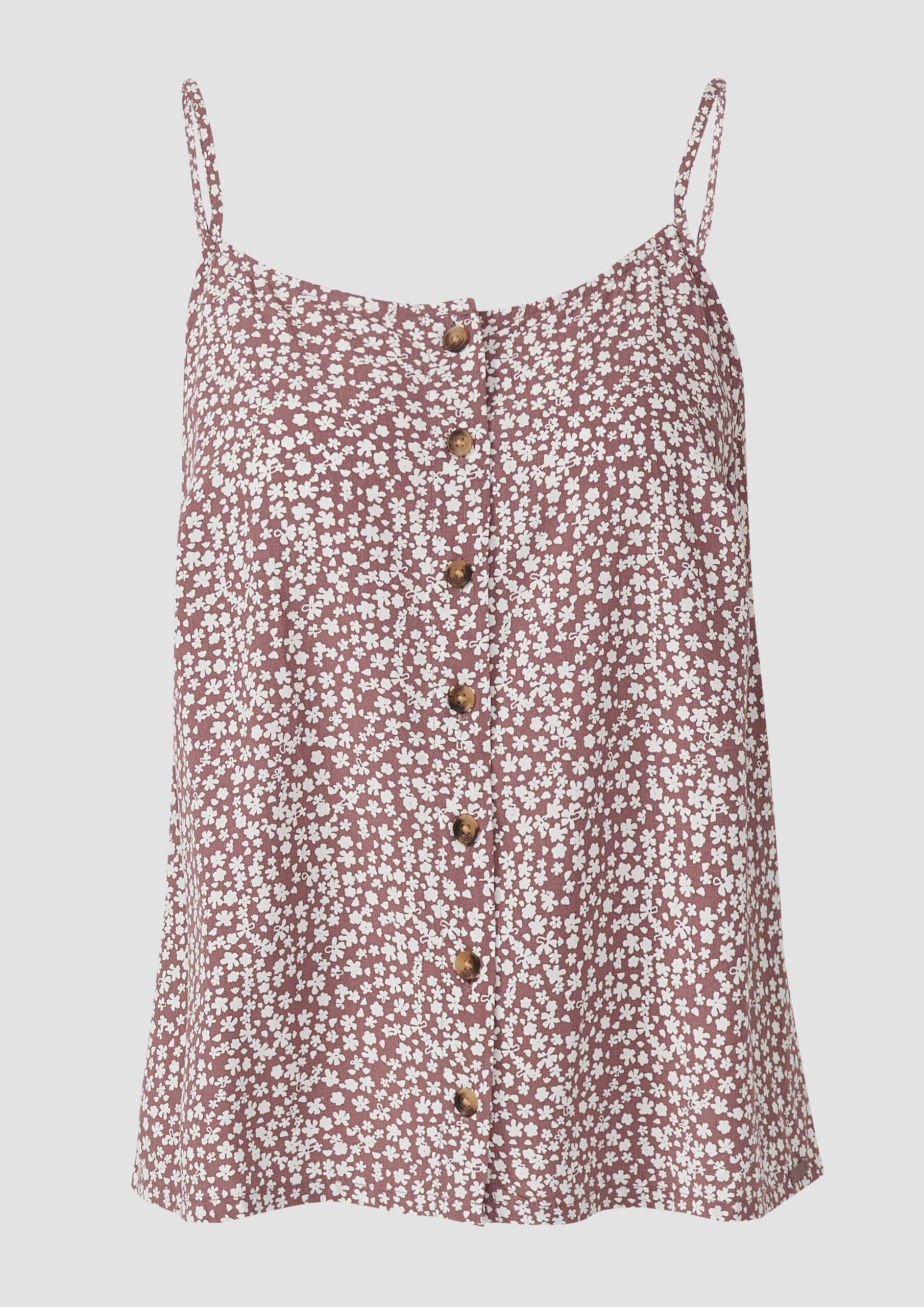 Viskosetop mit Knopfleiste