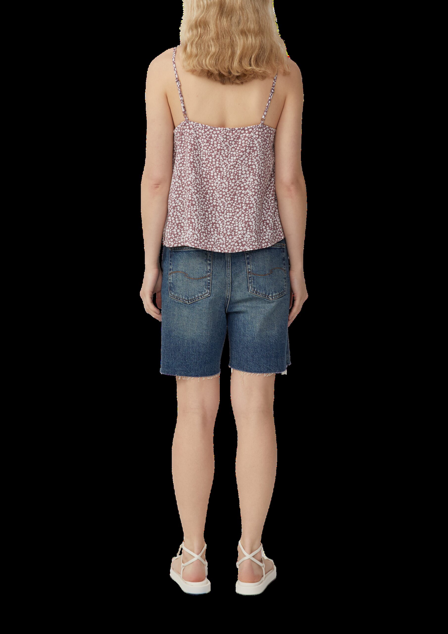 Viskosetop mit Knopfleiste