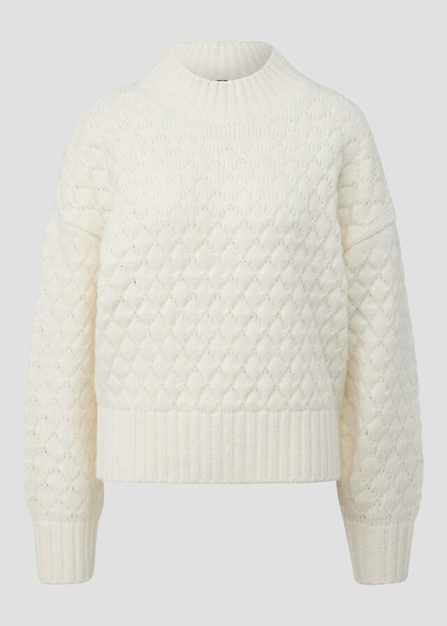 Strukturierter Pullover