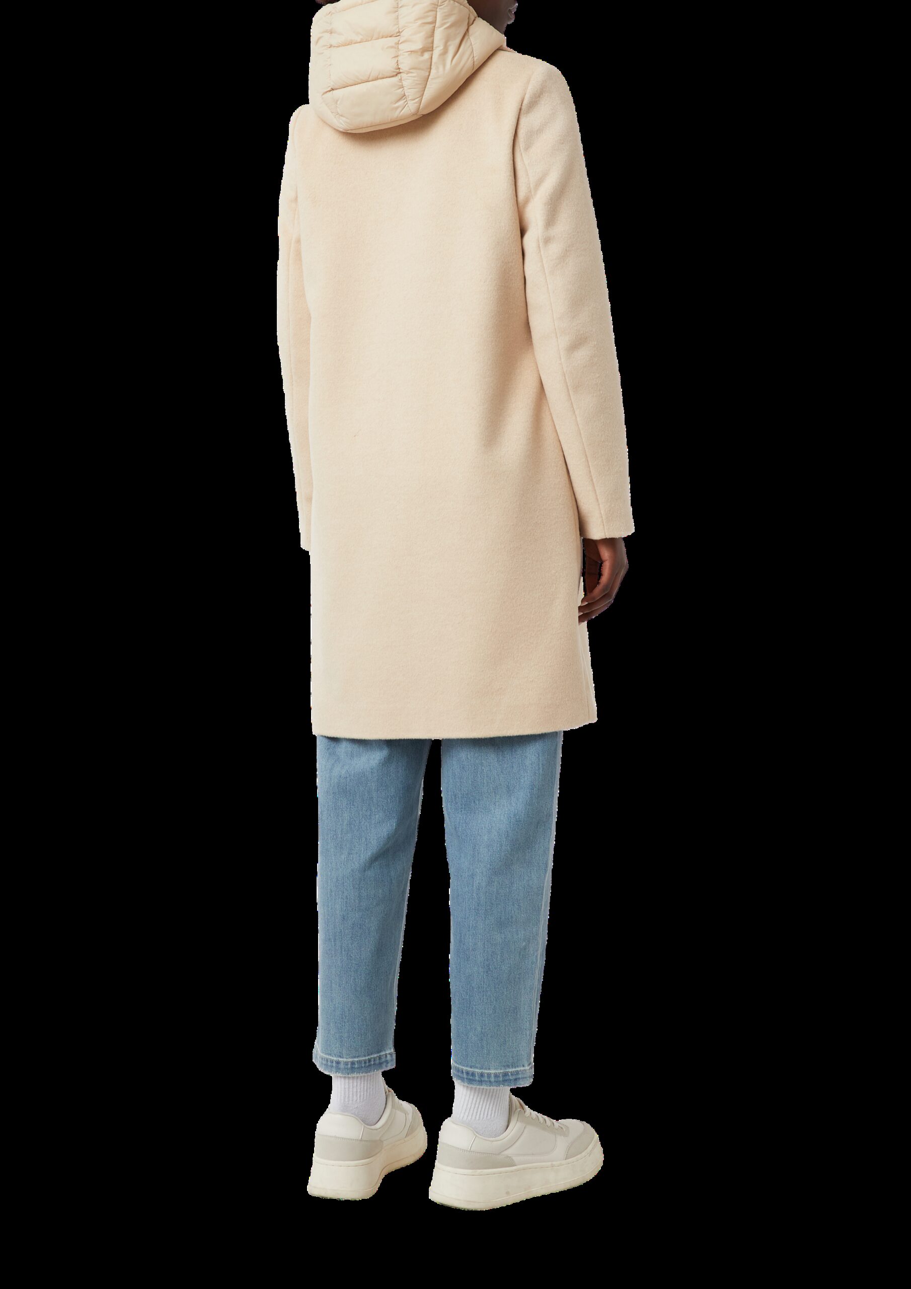 Wollmixmantel mit herausnehmbarem Steppeinsatz