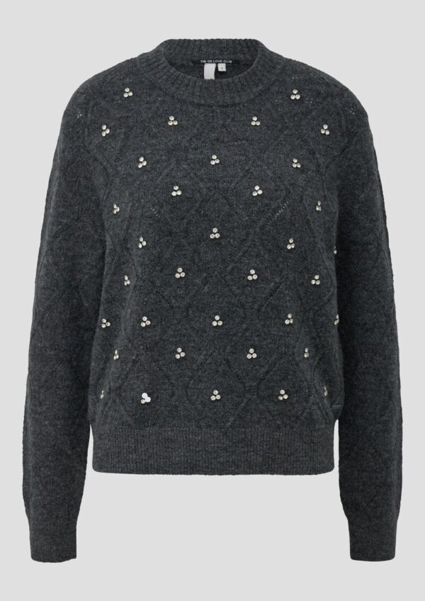 Pullover mit Glitzersteinen
