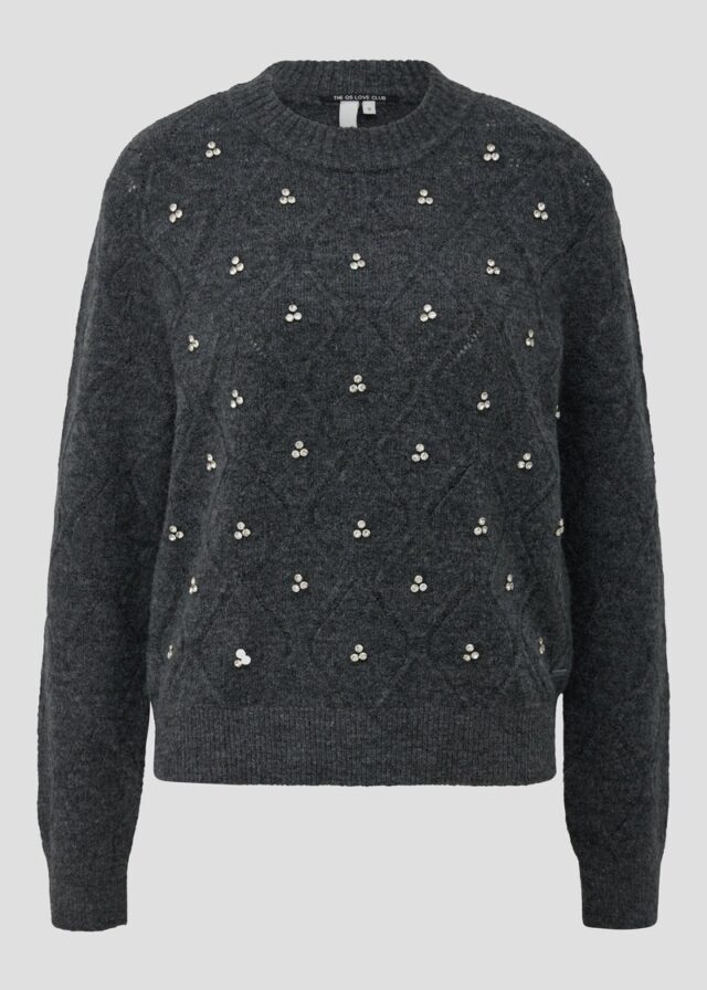 Pullover mit Glitzersteinen