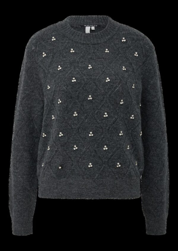 Pullover mit Glitzersteinen