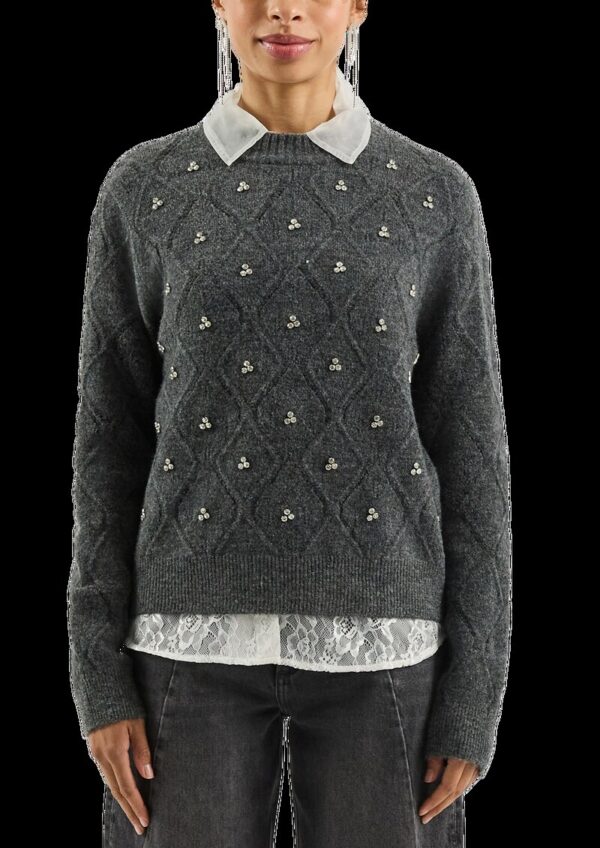 Pullover mit Glitzersteinen