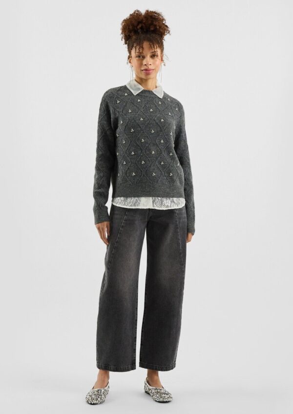 Pullover mit Glitzersteinen